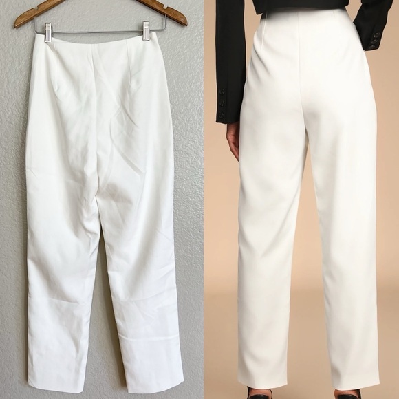 NWOT Build Your Dreams Ivory Straight Leg Trouser Pants - Picture 3 of 7